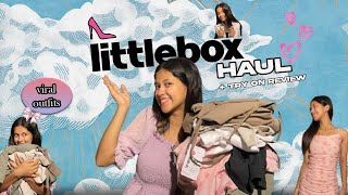 LITTLEBOX INDIA  haul video  try on  review  viral outfits [upl. by Otrebmal]