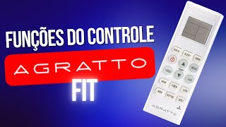 Controle REMOTO Ar condicionado Agratto Fit COMO USAR 🤔 [upl. by Phillie]