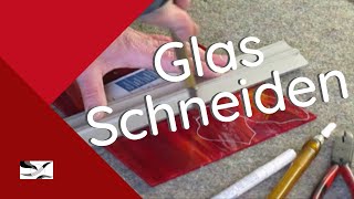 Glas schneidenZuschneiden eines Tiffany Fensterbildes [upl. by Odama]