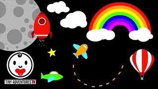 Baby Sensory  Things that fly  High Contrast Infant Visual Stimulation Video for Baby [upl. by Frederico]