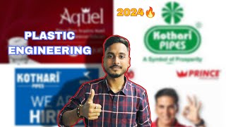 Plastic Engineering Jobs 2024 Cipet 🔥 Prince Pipes Ltd amp Kothari Agritech DPT DPMT amp PGDPPT [upl. by Sibie]