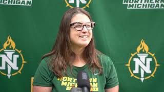 Heidi Voigt Press Conference 10422  NMU Swim amp Dive [upl. by Dahsraf]