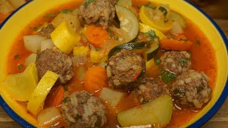 Caldo De Albóndigas  Mexican Meatball Soup [upl. by Oicafinob]