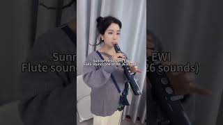 Sunrise Melody M1 EWI electric wind instrument sound display one of the 26 sounds ewi digitalsax [upl. by Wynne105]