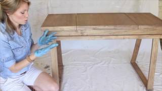 Creating a WhiteWashed Weathered Oak Finish [upl. by Fiester799]