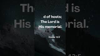 Hosea 12 5 6 bible truth biblepassages biblestudy wisdom [upl. by Nueoht286]