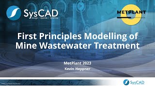 First Principles Modelling of Mine Wastewater Treatment [upl. by Evy]