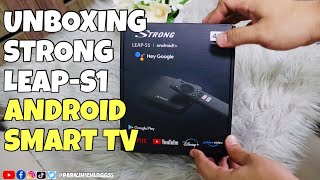 UNBOXING STRONG LEAPS1 ANDROID SMART TV BOX SIMPLE TV TURNS INTO SMART TV [upl. by Ardnoed612]