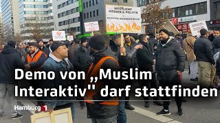 Erneute Demo von Muslim Interaktivquot Andy Grote äußert sich warum ein Verbot schwierig sei [upl. by Nimoynib]