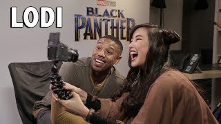 FILIPINO SLANG with the BLACK PANTHER CAST [upl. by Gildus]