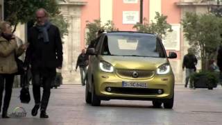 2017 smart fortwo cabrio test drive in Valencia Spain [upl. by Esyned]