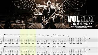 VOLBEAT  Lola Montez GUITARLESS BACKING TRACK  TAB [upl. by Ruth]