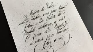 ✔ Hermosa Caligrafía 🅸🅽🅶🅻🅴🆂🅰 o Copperplate  Como Escribir Bonito Pablo Bermúdez [upl. by Ebonee]