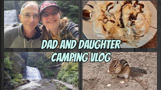 Camping Vlog With My Dad  Reading Food Hiking and Chipmunk Chronicles [upl. by Bathelda187]