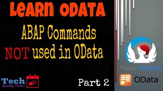 SAP ABAP Commands NOT used in OData  Learn SAP UI5 Fiori  Free Tutorial [upl. by Gusty668]