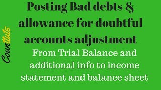 Bad Debts amp Allowance For Doubtful Accounts Provision for bad debts In Financial Statements [upl. by Rednaxela404]