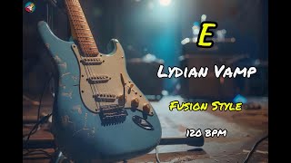 E Lydian Vamp Fusion Style 120 BPM [upl. by Aneala]