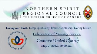 Camrose United Church hosting Northern Spirit Region Celebration of Ministry Service May 7 2023 [upl. by Irtimed41]