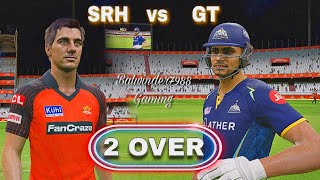 Sunrise Hyderabad vs Gujarat Titans 2 Over Match Ipl 2024 Cricket24 Gameplay On PlayStation [upl. by Nannoc]