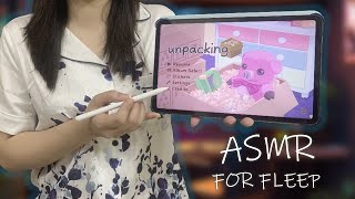 ⭐iPad ASMR  Lets Play quotUnpackingquot  Clicky whispering Close whispering For Sleep [upl. by Annirac905]