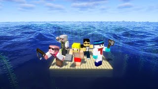 【マイクラ】イカダに乗って漂流サバイバル [upl. by Odrick720]