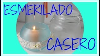 Cómo hacer falso esmerilado  Técnicas decorativas  Tutorial  DIY [upl. by Avaria]