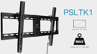 PERLESMITH PSLTK1 Tilt Low Profile TV Wall Mount Bracket for Most 3282 TV [upl. by Rhodes]