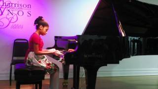 Gabby age 11 plays Mozart Two Minuets K 315a [upl. by Yesoj]