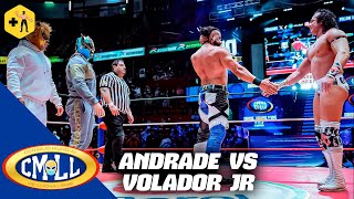 CMLL Volador Jr derrota a Andrade El Ídolo en mano a mano [upl. by Ayim243]