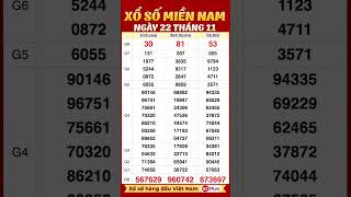 Xổ số miền Nam hôm nay thứ 6 ngày 22 tháng 11 xsmn [upl. by Aufa]