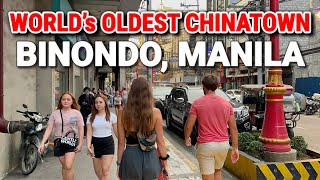 BINONDO MANILA Walking Tour  World’s Oldest Chinatown  Manila Philippines [upl. by Nawk]