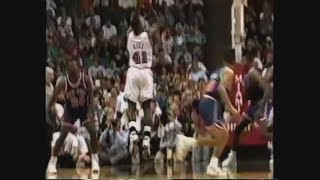 Glen Rice 25 Points Vs Knicks 199293 [upl. by Netsrejk457]