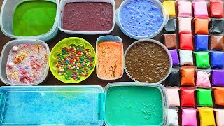 Slime Mixing and Clay Slime Smoothie Izabela Stress satisfying slimevideos [upl. by Anuahs]