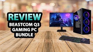 BEASTCOM Q3 Gaming PC Bundle with 24quot LED Monitor ✅ Review [upl. by Nerehs]