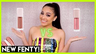 FENTY BEAUTY FUSSY GLOSS BOMB REVIEW  FUY [upl. by Bruckner225]