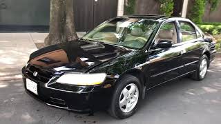 RESEÑA HONDA ACCORD EXR 2000 AUTOMATICO QUEMACOCOS PIEL 30 L 6 CIL AUTO SAVE MEXICO PRUEBA MANEJO [upl. by Rehpetsirhc]