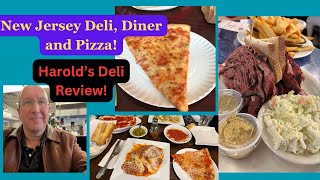 New Jersey Food Tour  Harolds Deli Review Diners Pizza Chicken Parm [upl. by Anina]