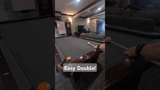 Pro Skill Double Pool Ricochet pool billiards epic pooltrickshots shorts [upl. by Val]