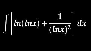 Mastering the Integral ∫lnlnx  1lnlnx2 [upl. by Denise]