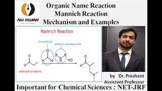 NET Chemistry  Mannich Reaction  Organic Name Reacton 1 [upl. by Etneciv576]