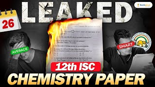 ISC BOARD CHEMISTRY PAPER LEAKED  ISC 12th Boards  Guess Paper  Rankplus [upl. by Intirb188]