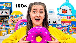 Unboxing 100 MYSTERY LANKY BOX TOYS😱 rare finds [upl. by Ikciv]