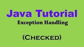 104 Exception Handling in Java Practical Part 3 Checked [upl. by Vidovic]