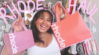 RHODE 🍎 NYC POP UP SHOP HAUL🎀  Rhode Skincare Kit Pocket blush amp Lip Peptide Treatment ⭐️ [upl. by Anal]