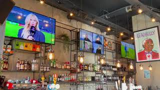 A short tour of Leadbellys Bar AV AudioVisual system Canada Water London [upl. by Nidnarb]