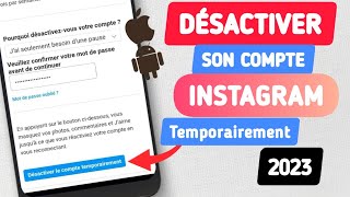 Comment Désactiver Un Compte Instagram 2024  Désactiver Un Compte Instagram Temporairement [upl. by Betti]