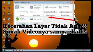 Cara mengembalikan driver kecerahan laptop yang hilang windows 7 [upl. by Roath]