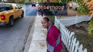 DJI Neo Airedale Terrier Walk Neighborhood Baltimore [upl. by Dorey]