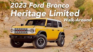 2023 Ford Bronco Heritage Limited WalkAround  Bronco Nation [upl. by Ohara]