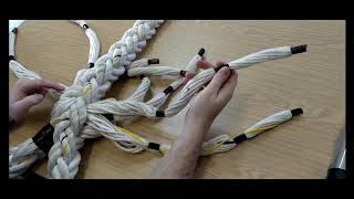 ROPE SPLICING WITH 8 STRANDS Seamanship Techniques [upl. by Chin]